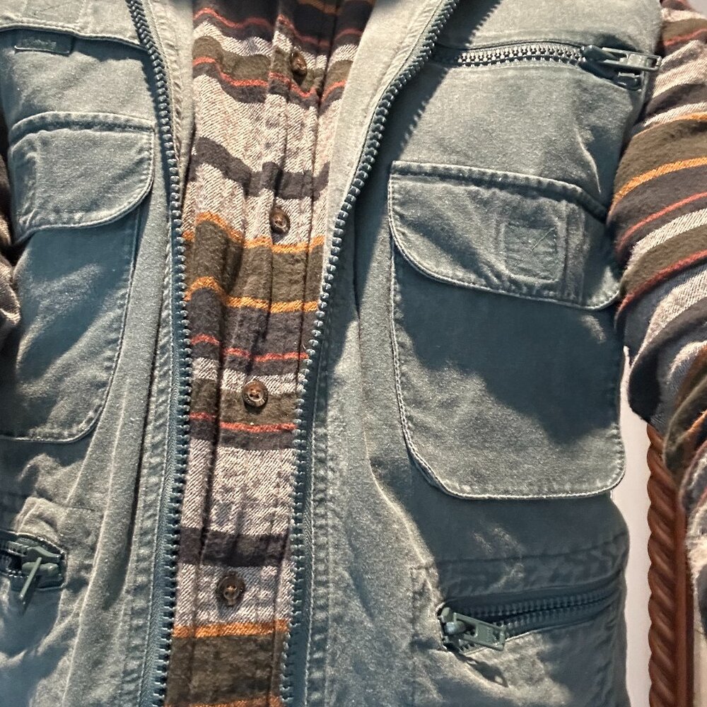 ​Vintage 80s Banana Republic Photojournalists Vest L Olive/Blue